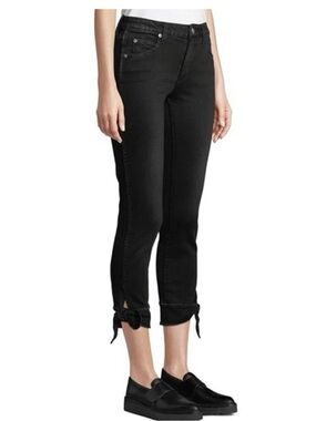 AMO Ankle Tie Black Jeans size 29